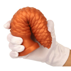 TheAssGasm Plug long Pine XXL 28 x 8 cm Orange
